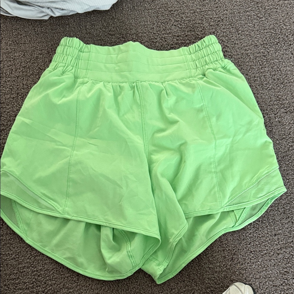 Lululemon Athletica Lime Green Athletic Shorts
